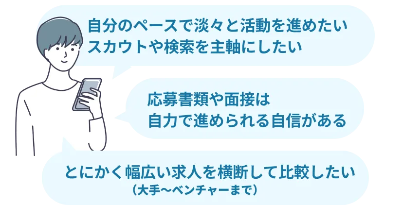 転職サイトが向いているのはどんな人？